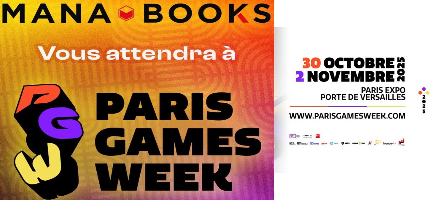 Paris Games Week 2025 - Mana Books - mise en avant