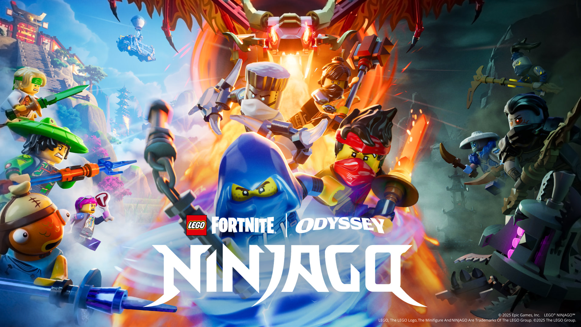 LEGO Fortnite Odyssey x Ninjago - mise en avant