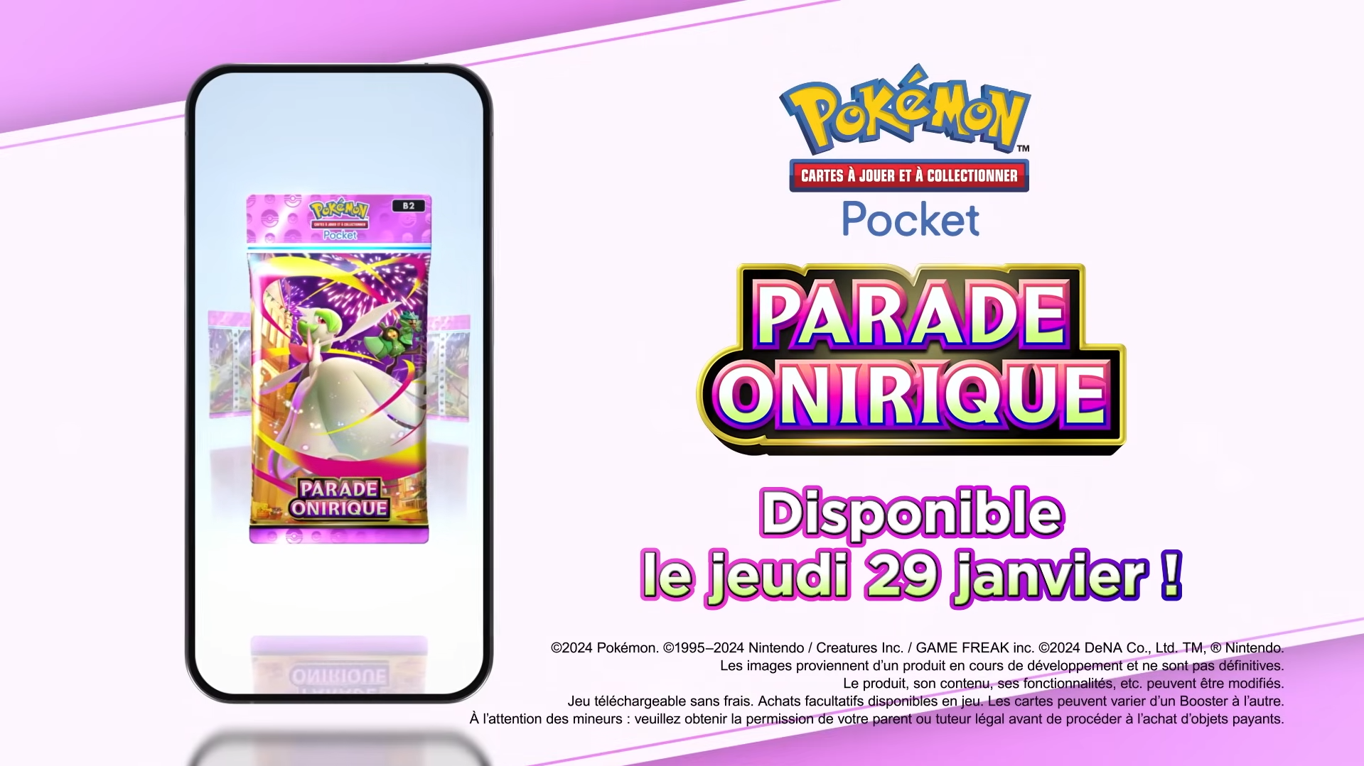 [JCC Pokémon Pocket] Méga-Gardevoir se déchaîne dans la nouvelle extension Parade Onirique