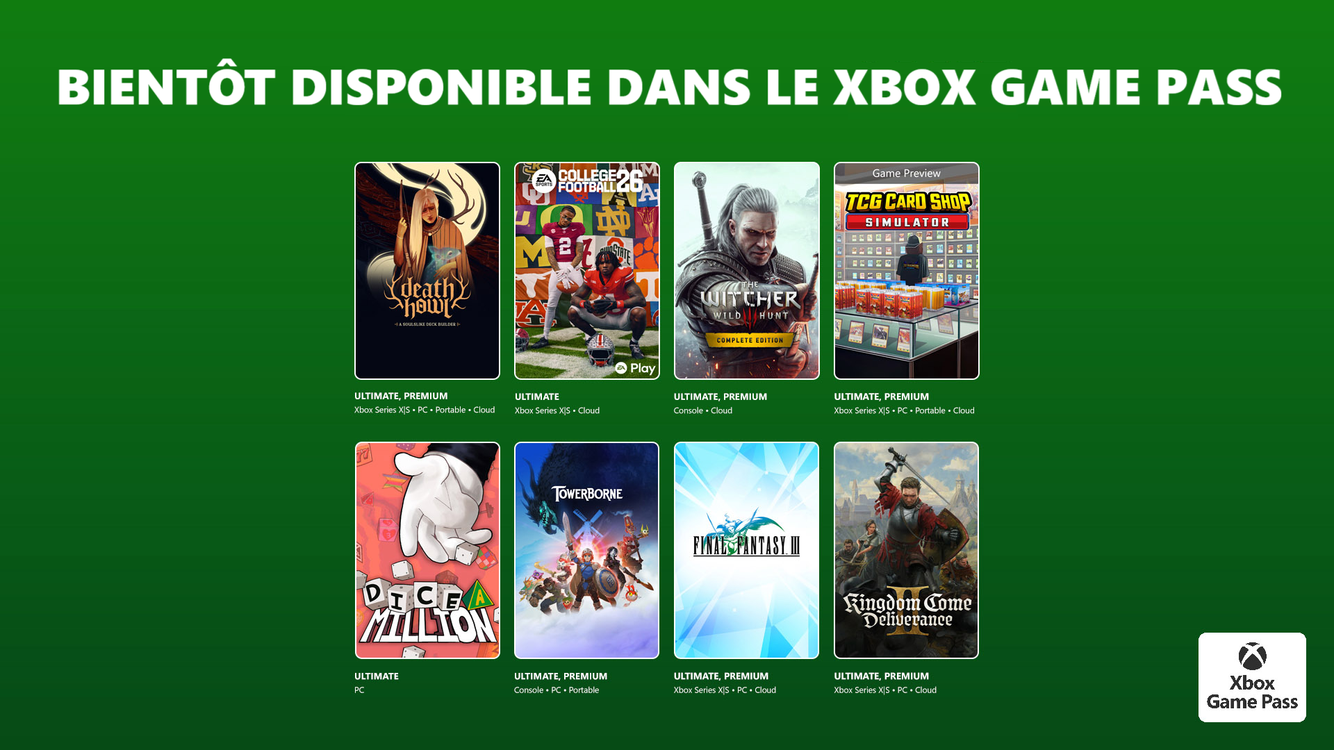 [Xbox Game Pass] Février continue sous le signe de l'aventure