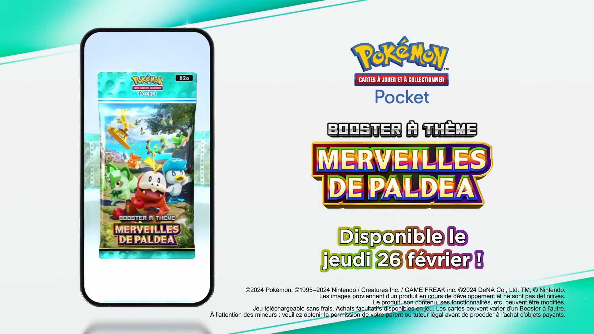 [JCC Pokémon Pocket] Le nouveau booster Merveilles de Paldea sera disponible à partir du 25 février