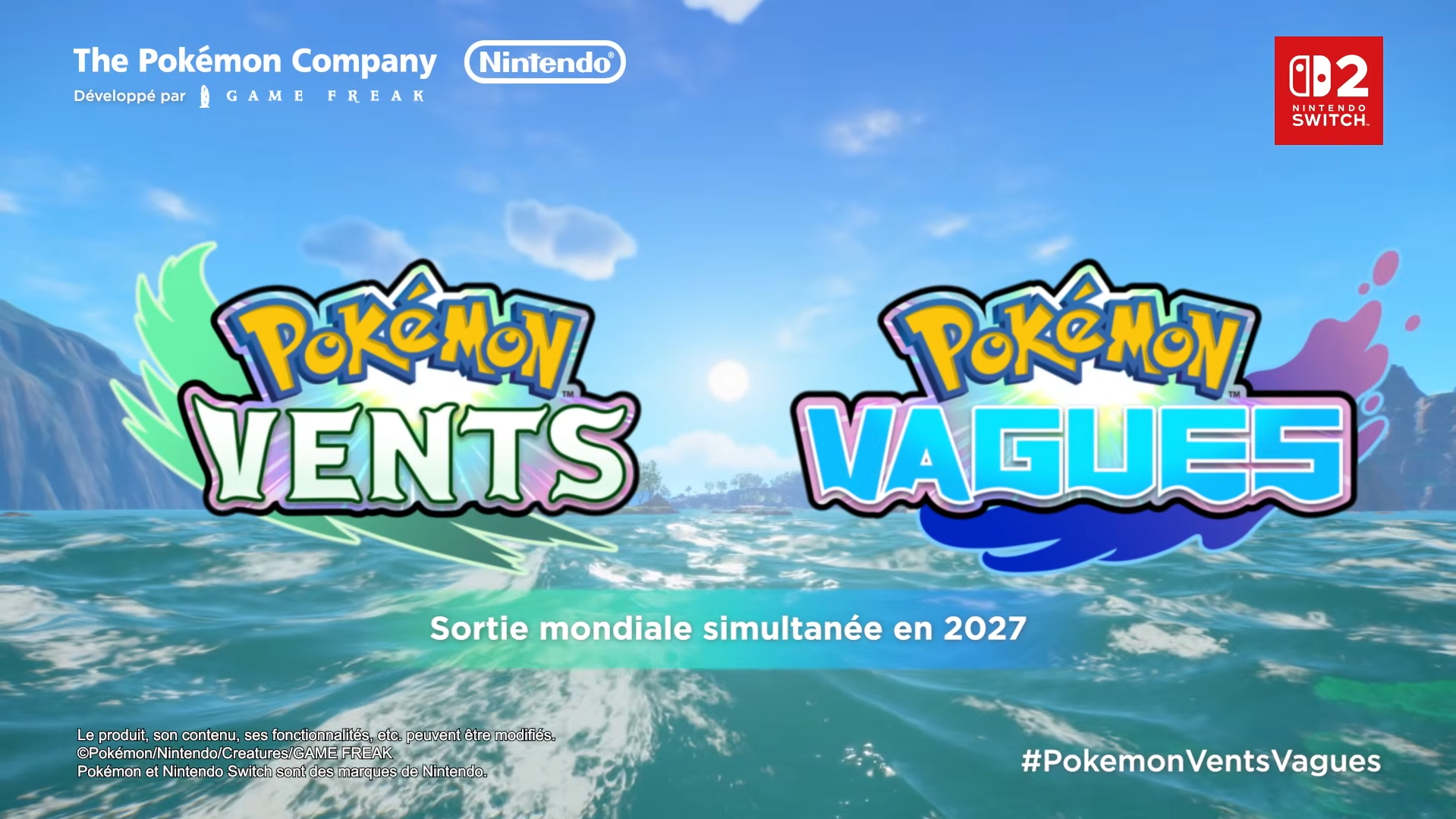 Pokémon Vents et Pokémon Vagues