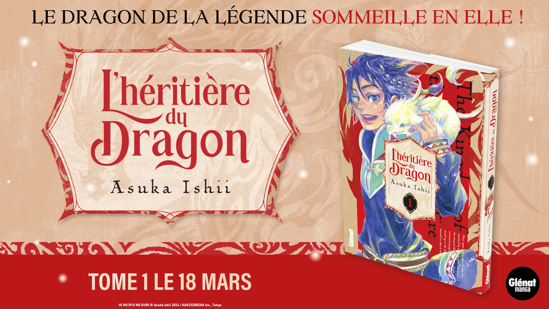 L'Héritière du Dragon tome 1 - mise en avant