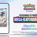 Le nouveau booster thématique du jeu de cartes à collectionner Pokémon Pocket, intitulé Méga-Rayonnement, sortira le 26 mars 2026.
