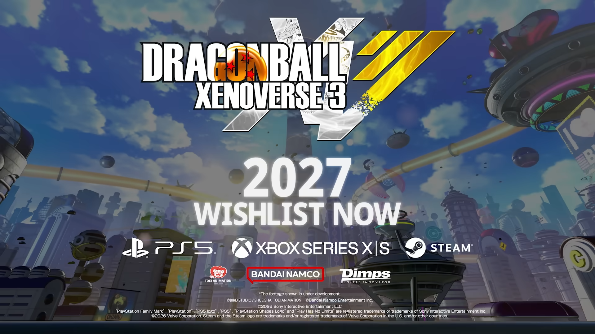 DRAGON BALL XENOVERSE 3 confirmé pour 2027 avec un trailer