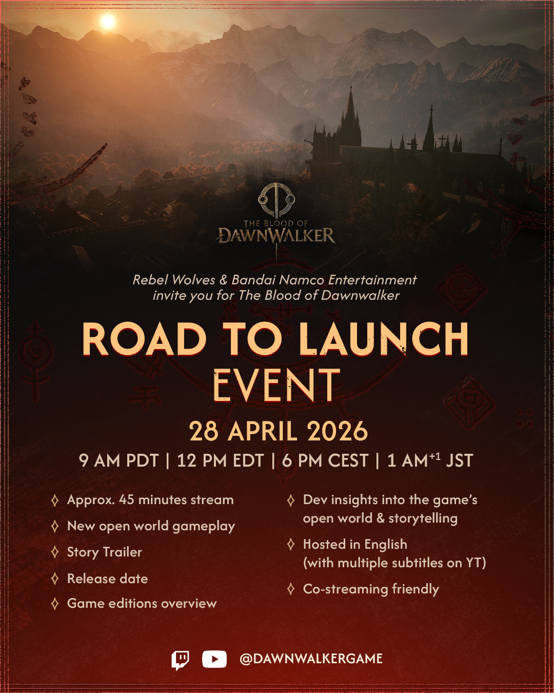 [The Blood of Dawnwalker] Le plein d'infos le 28 avril !