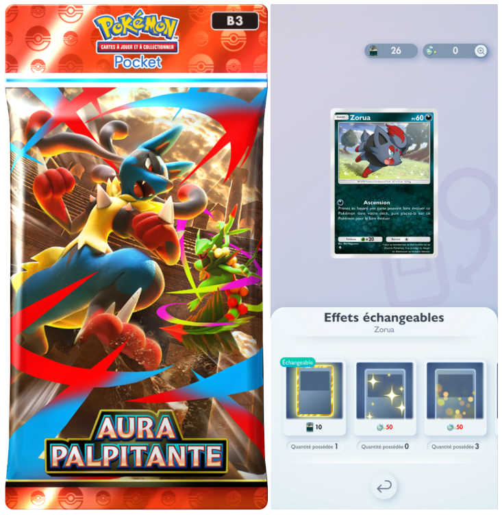 [JCC Pokémon Pocket] La nouvelle extension Aura Palpitante sortira le 28 avril