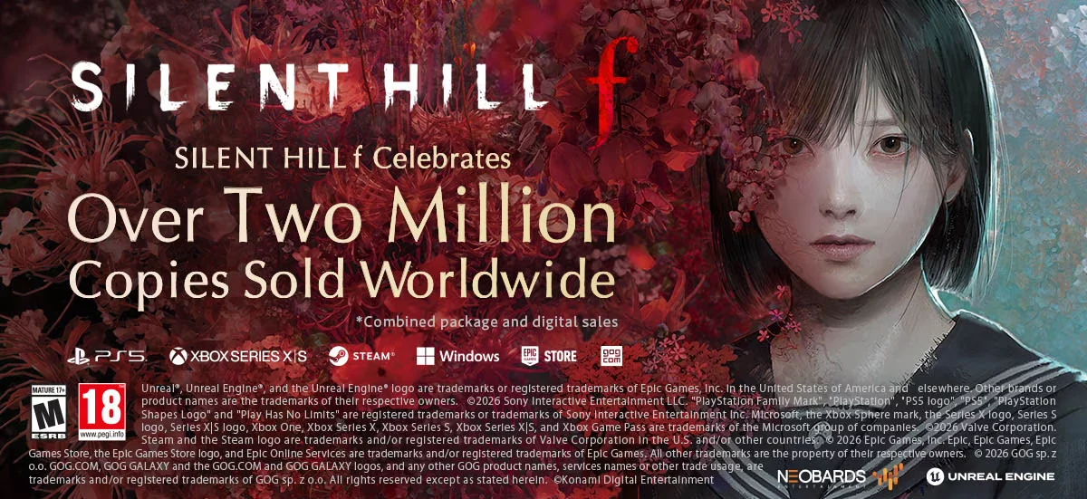 [SILENT HILL f] Plus de 2 missions d'unités vendues dans le monde ! (et SILENT HILL 2 remake dépasse les 6 millions)