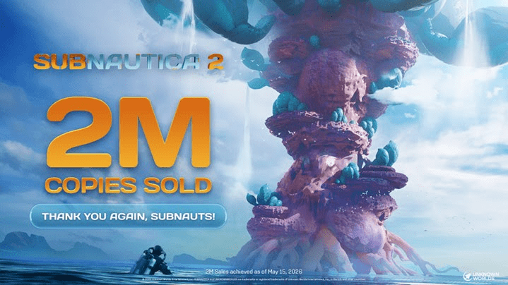 [Subnautica 2] Dépasse les 4 millions d'exemplaires vendus !