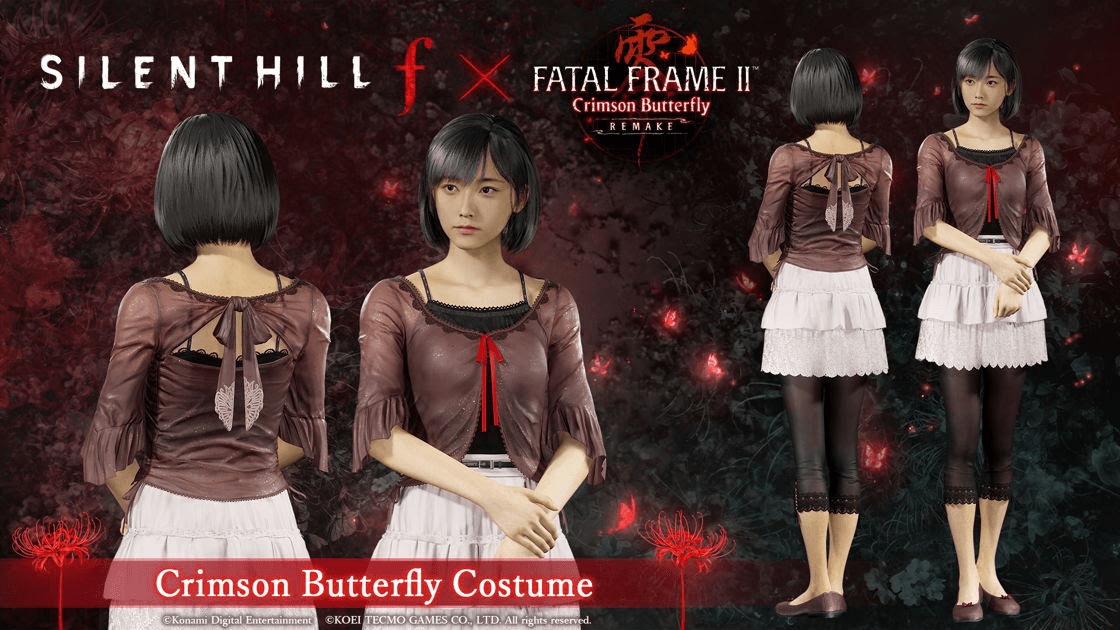 [SILENT HILL f et FATAL FRAME II: Crimson Butterfly REMAKE] s’associent pour ajouter une nouvelle tenue !