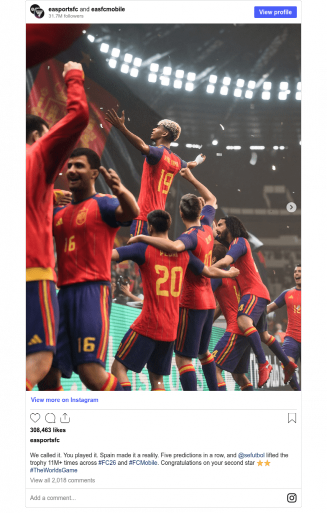 EA SPORTS FC prédit l'équipe championne du monde de football pour la cinquième fois consécutive !