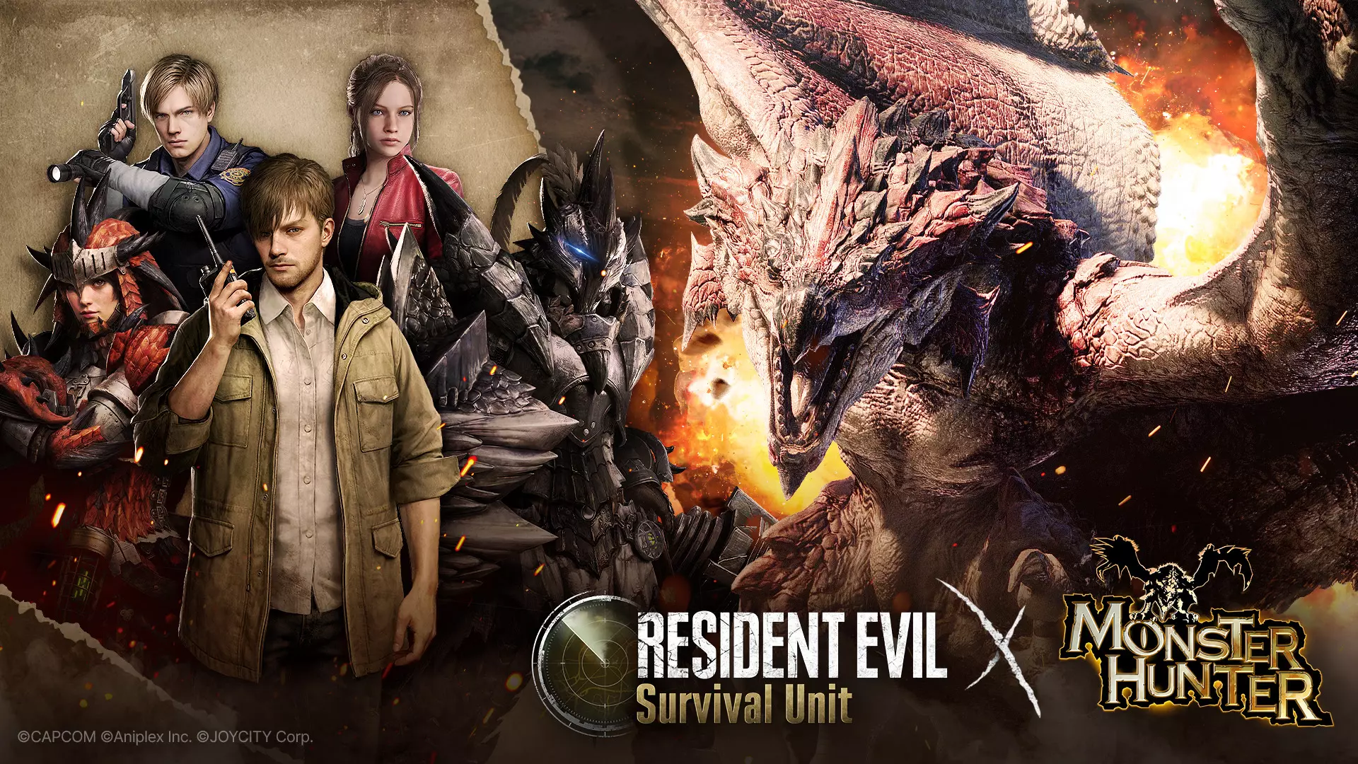 [Resident Evil Survival Unit] : Le jeu lance son événement collaboratif avec Monster Hunter !