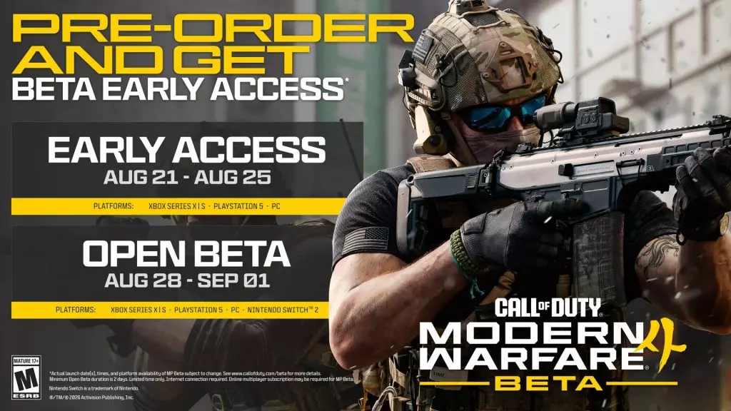 [MW4] Les dates de l'accès anticipé et de la bêta ouverte !