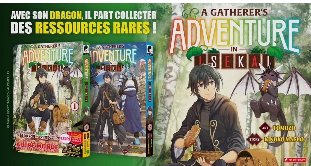 A Gatherer's Adventure in Isekai, tomes 1 et 2 : l'isekai le plus chill du moment ?