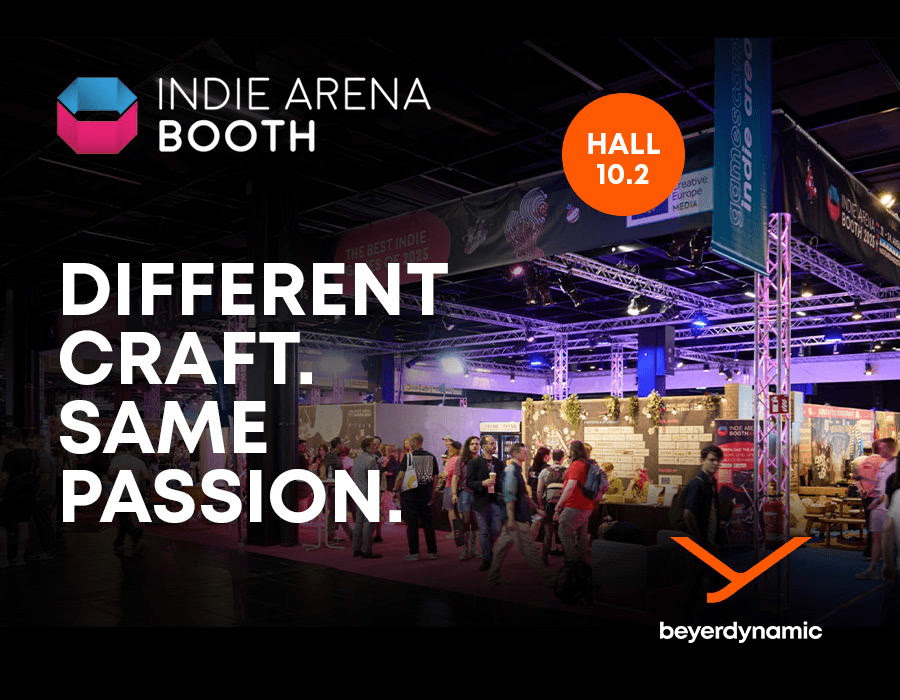 [GAMESCOM 2026]« Un métier différent. Une même passion. » beyerdynamic devient l'équipementier officiel du stand Indie Arena à la gamescom 2026 !