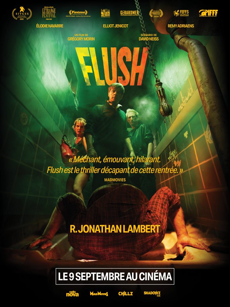 Flush - affiche avec logos partenaires