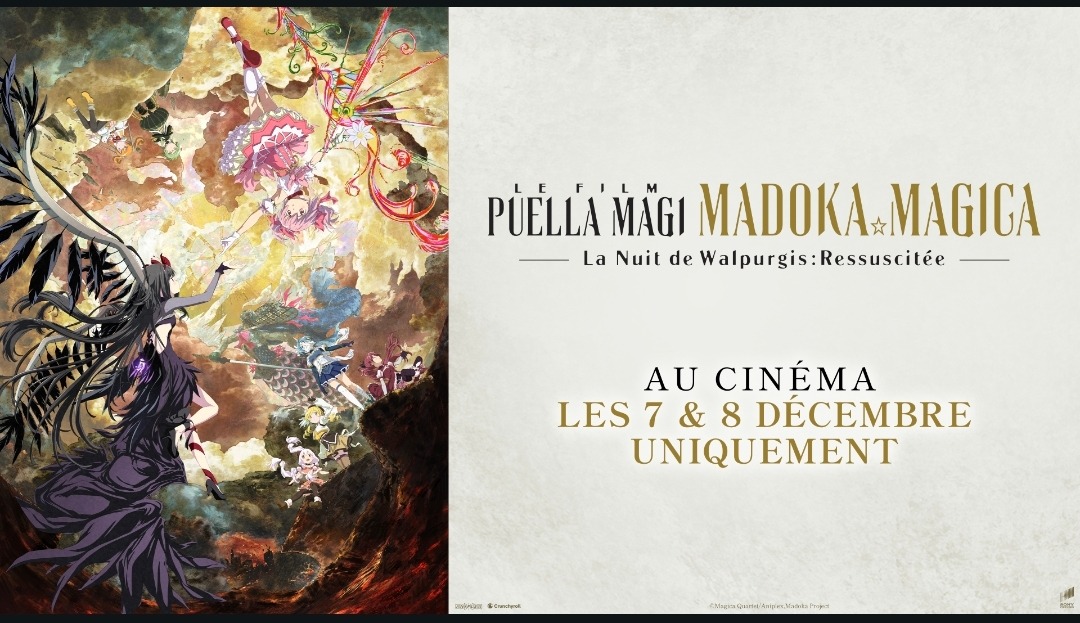 Madoka Magica Le Film – La Nuit de Walpurgis : Ressuscitée sort au cinéma avec Crunchyroll
