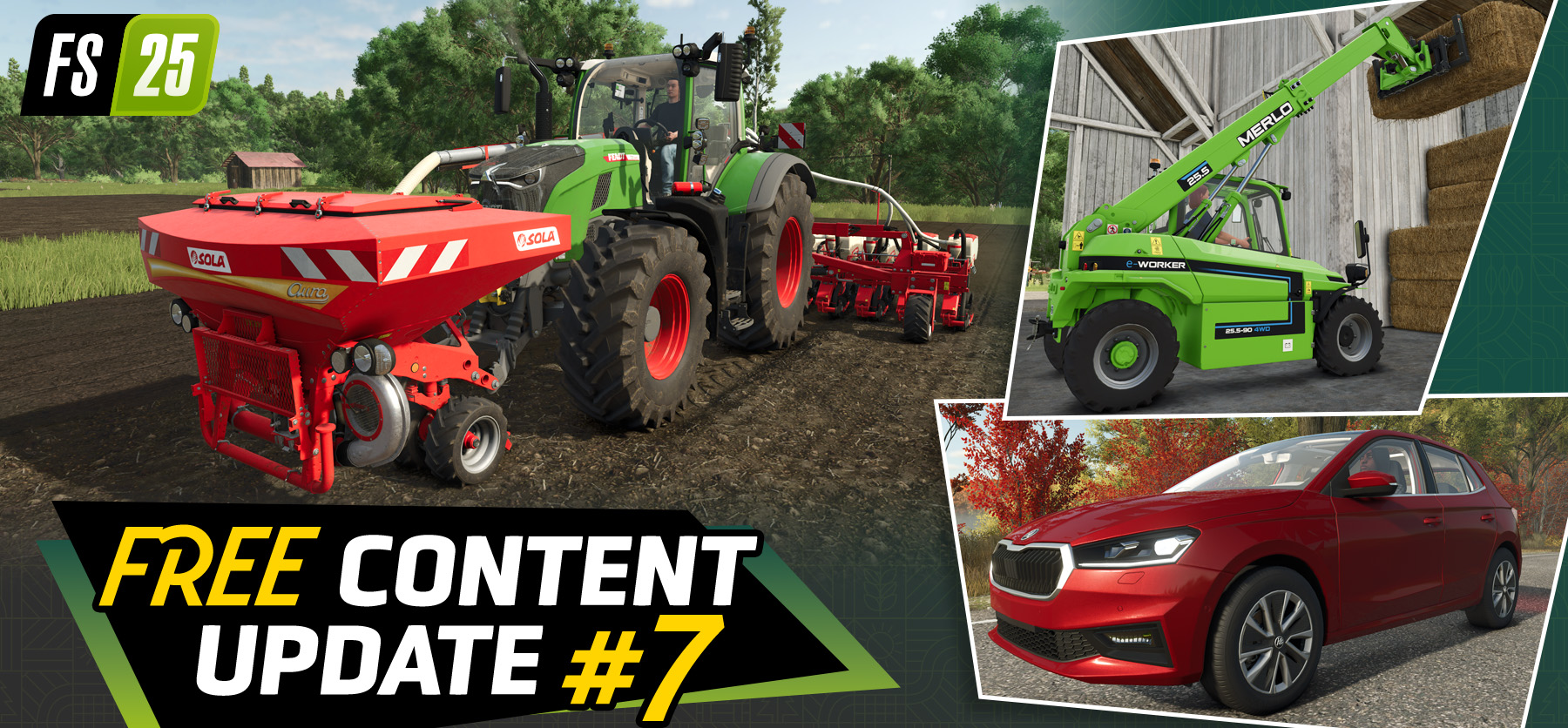 [Farming Simulator 25] 7ème mise à jour gratuite : de nouvelles machines et une nouvelle marque !