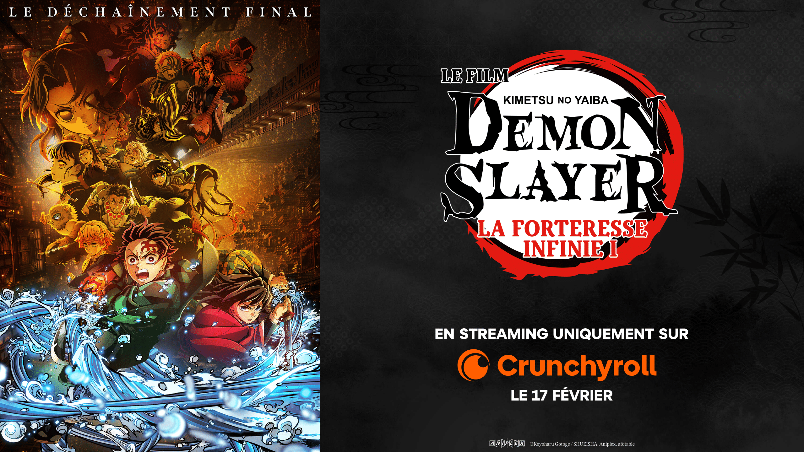 Demon Slayer : La Forteresse Infinie arrive en streaming en France le 17 février 2027