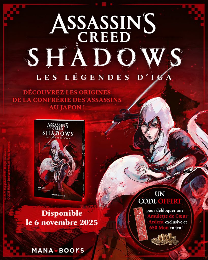 Assassin's Creed Shadows - Les légendes d'Iga - date de sortie tome 1