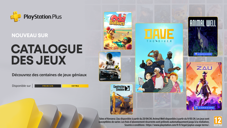 Playstation Plus Avril 2024