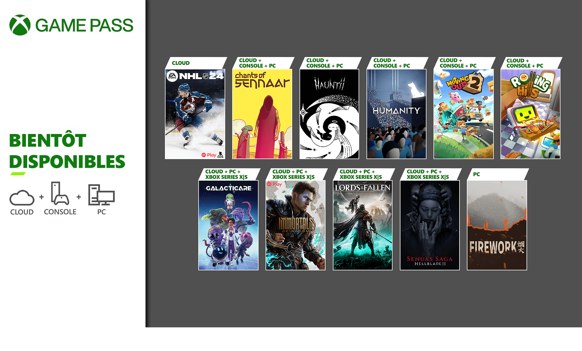 Xbox Game Pass Mai 2024