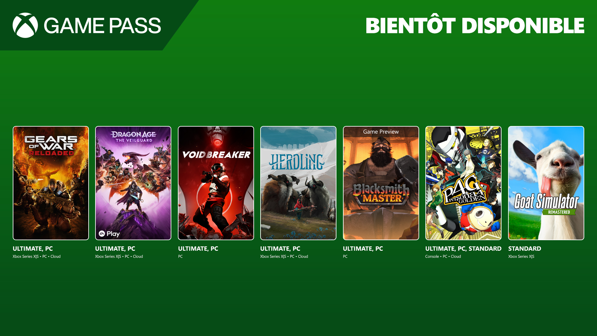 [Game Pass] En aout